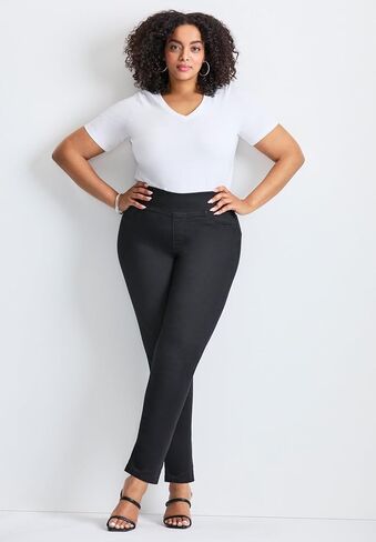 Women's Plus Size Petite Butter Denim Pull-On High Rise Jean in Saudi Arabia