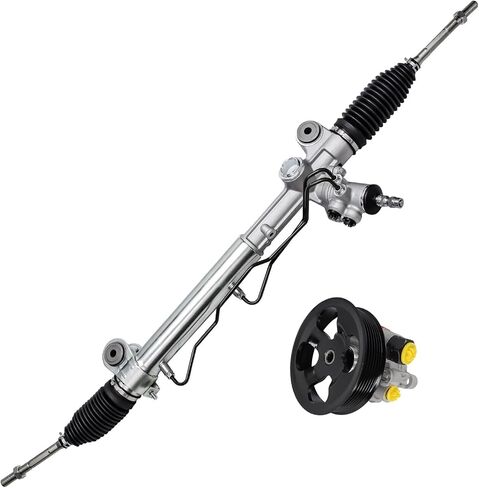 Detroit Axle - 2.4L Rack and Pinion Power Steering Pump for 2002-2009 Toyota Camry 2004-2008 Solara 2003 2004 2005 2006 2007 2008 Rack and Pinion Assembly Power Steering Pump with Pulley Replacement in Saudi Arabia