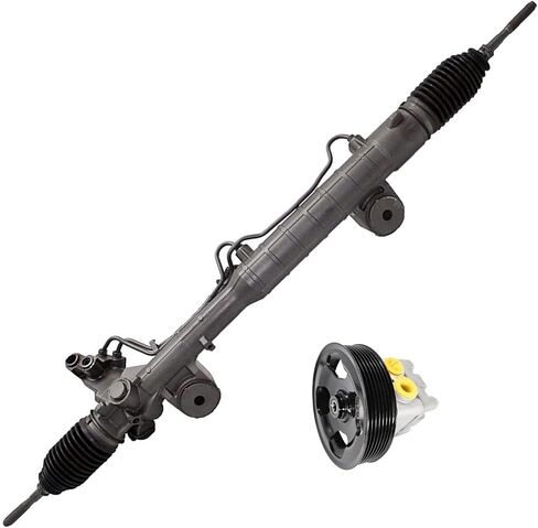 Detroit Axle - RWD Rack and Pinion Power Steering Pump for 2007-2008 Infiniti G35 2009-2013 G37 Replacement 2010 2011 2012 Power Steering Pump with Pulley Rack and Pinion Assembly in Saudi Arabia
