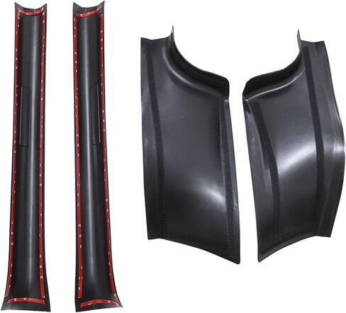GXARTS Door Sill Protectors Front+Rear Carbon Fiber Scuff Plate Guards Fit For Tesla Model Y 2019-2024 5-Seater, Not fit 7 Seater,Kick Protection, Edge Guards in Saudi Arabia