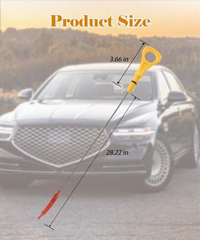 Oil Level Dipstick Fits for 2013-2016 Hyundai Genesis Sedan DH,Genesis G80 2016-2018,Genesis G90 2018-2019,Replaces 26611-3CKA0 266113CKA0 in Saudi Arabia