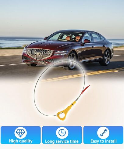 Oil Level Dipstick Fits for 2013-2016 Hyundai Genesis Sedan DH,Genesis G80 2016-2018,Genesis G90 2018-2019,Replaces 26611-3CKA0 266113CKA0 in Saudi Arabia