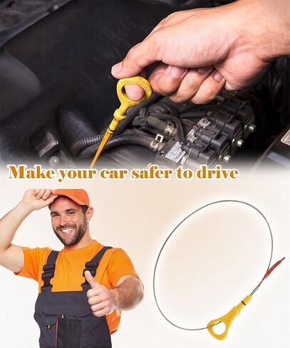 Oil Level Dipstick Fits for 2013-2016 Hyundai Genesis Sedan DH,Genesis G80 2016-2018,Genesis G90 2018-2019,Replaces 26611-3CKA0 266113CKA0 in Saudi Arabia