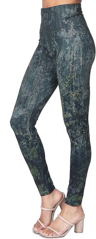 M. Rena Women's Gorgeous Fall Tummy Control Hight Waisted Printed Leggings. One Size in Kuwait
