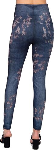 M. Rena Women's Gorgeous Fall Tummy Control Hight Waisted Printed Leggings. One Size in Kuwait
