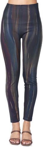 M. Rena Women's Gorgeous Fall Tummy Control Hight Waisted Printed Leggings. One Size in Kuwait