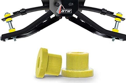 Replacement Bushings for Club Car A-arm Lift Kits; compatible with GTW and MJFX A-arm Lifts (Yellow) in Kuwait