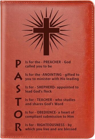 Pastor Gifts Pastor Leather Journal Notebook Pastor Appreciation Gifts Christian Gifts Minister's Gift Pastor Definition Notebook Birthday Gift (Devoted to giving) in Kuwait