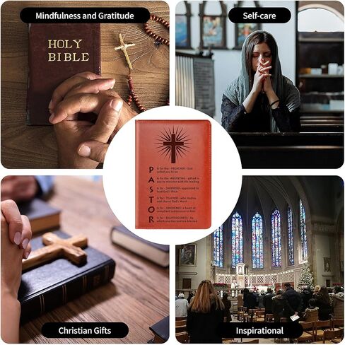 Pastor Gifts Pastor Leather Journal Notebook Pastor Appreciation Gifts Christian Gifts Minister's Gift Pastor Definition Notebook Birthday Gift (Devoted to giving) in Kuwait