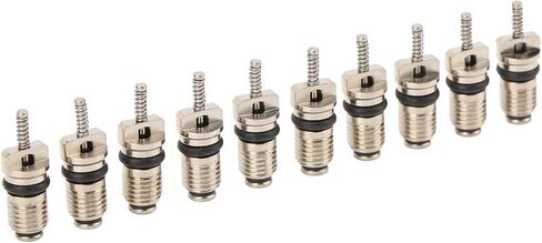 High Pressure Valve Core, 50pcs Valve Air Conditioning Valve Core Automotive A/C Valve Stem Cores Brass Valve Cores Refrigeration Tire Valve Stem Cores for R134 Series in Saudi Arabia