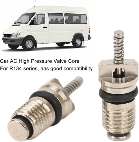 High Pressure Valve Core, 50pcs Valve Air Conditioning Valve Core Automotive A/C Valve Stem Cores Brass Valve Cores Refrigeration Tire Valve Stem Cores for R134 Series in Saudi Arabia