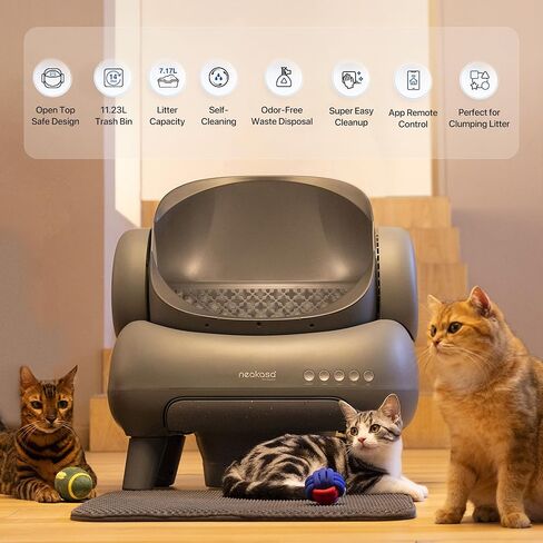 Neakasa Replaced Waste Bags-2 Rolls, Cat Litter Waste Receptacles Bags for M1 Open-Top Self-Cleaning Cat Litter Box in Saudi Arabia