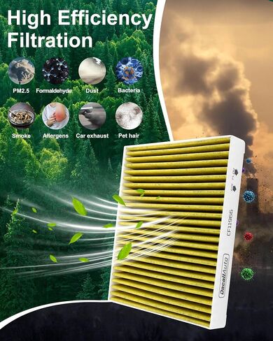 Activated Carbon Cabin & Engine Air Filter Set fit for Chevy Equinox L4-1.5L/1.6L/2.0L (2018-2026), for GMC Terrain L4-1.5L/1.6L/2.0L (2018-2024), Replace Part NO. CF11966 CA12260 in Saudi Arabia