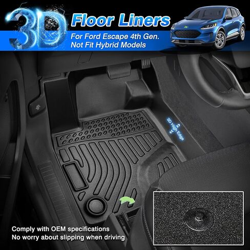 Cartist Custom Fit for Floor Mats 2015-2022 Chevy Colorado Crew Cab/GMC Canyon Crew Cab TPO Odorless High Edge Floor Liners 1nd&2nd Row Carpet Protectotion in Saudi Arabia