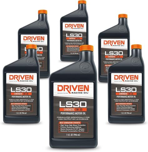 Driven Racing Oil LS30 High Zinc Synthetic 5W-30 Motor Oil (12 Quart Case) in Saudi Arabia
