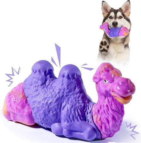 Dog Toys, Interactive Dog Treat Toy Indestructible Dispensing Dog Chew Toy for Aggressive Chewers, Fillable Freezable Treats Slow Feeder, Durable Rubber Puzzle Hallowe Toys Ball Keep Them Busy in Kuwait