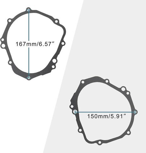 GOOFIT Motorcycle Stator Flywheel Cover Gasket Replacement for GSXR1000 GSX-R1000 2003-2008 GSX-R600/750 GSX-S750 2015 in Saudi Arabia
