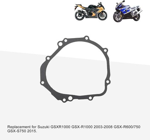 GOOFIT Motorcycle Stator Flywheel Cover Gasket Replacement for GSXR1000 GSX-R1000 2003-2008 GSX-R600/750 GSX-S750 2015 in Saudi Arabia