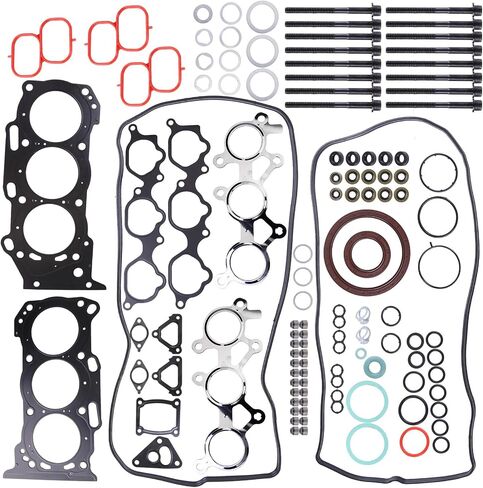 HS26321PT Engine Cylinder Head Gasket Set w/Bolts Compatible for 2005-2015 Ca*mry Sienna Lexus ES350 3.5L 2GRFE ES72249 8614915105 2ZR-FXE Cylinder Engine Full Head Gasket Set in Saudi Arabia