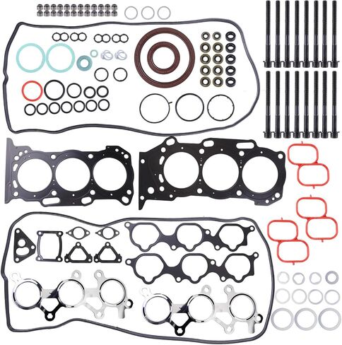 HS26321PT Engine Cylinder Head Gasket Set w/Bolts Compatible for 2005-2015 Ca*mry Sienna Lexus ES350 3.5L 2GRFE ES72249 8614915105 2ZR-FXE Cylinder Engine Full Head Gasket Set in Saudi Arabia