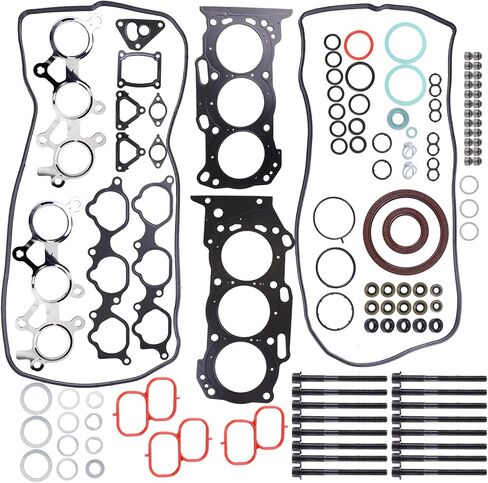 HS26321PT Engine Cylinder Head Gasket Set w/Bolts Compatible for 2005-2015 Ca*mry Sienna Lexus ES350 3.5L 2GRFE ES72249 8614915105 2ZR-FXE Cylinder Engine Full Head Gasket Set in Saudi Arabia