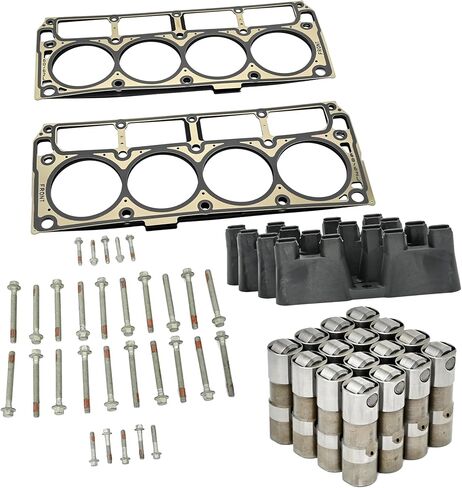 حشيات الرأس LS9 من Michigan Motorsports مع رافعات دلفي LS7 وصواني التوجيه ومجموعة مسامير الرأس | يناسب محركات 2004+ GM LS 4.8L 5.3L 6.0L 6.2L LS3 LQ9 LQ4 LS9 | الحل الأمثل in Saudi Arabia