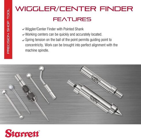 Starrett Wiggler or Center Finder - Complete with Case, Ball Contact 828B, Disc Contact 828C, Offset Indicator Holder 828D and PT09186 Attachments - S828HZ in Saudi Arabia