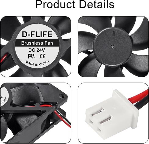 4pcs 9225 92mm x 92mm x 25mm 2Pin DC 12V 2Pin Computer Fan High Speed Muffin Fan Cooling Fan,UL-Certified for 3D Printer Computer Case Fan DIY Cooling Ventilation Projects (12V 2Pin) in Kuwait