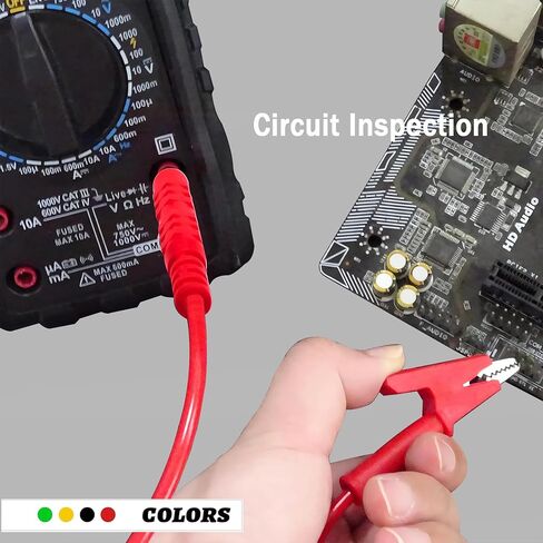 Banana Plug to Crocodile Clip Test Probe 4mm Banana Plug to Crocodile Clip Test Leads Electrical 12AWG 5.9 ft Cable, for Automotive multimeters, Testers and Battery Testing. (X-Y 1.8m) in Kuwait