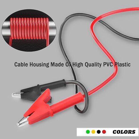 Banana Plug to Crocodile Clip Test Probe 4mm Banana Plug to Crocodile Clip Test Leads Electrical 12AWG 5.9 ft Cable, for Automotive multimeters, Testers and Battery Testing. (X-Y 1.8m) in Kuwait