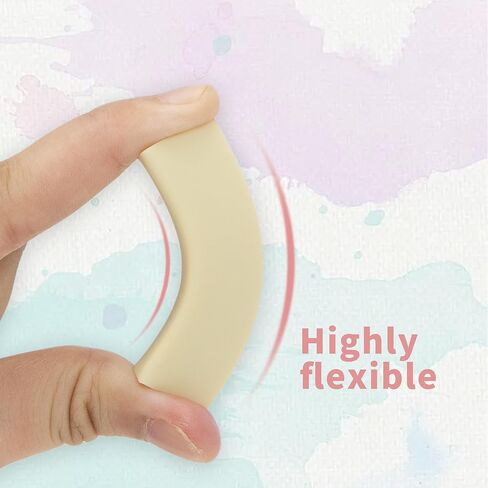 ONTYZZ 10 عبوات من المحايات البيضاء، محايات فنية ناعمة، محايات بيضاء كبيرة للرسم والكتابة المكتبية in Kuwait