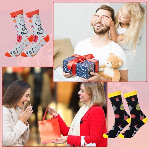 8 Pairs Emt Gifts for Men Novelty Paramedic Crew Dress Socks for Him Ems Week Gift Rn Cna Lpn Emt Rg Practitioner Medical Assistant International Paramedic Day Birthday Christmas Favors in Saudi Arabia