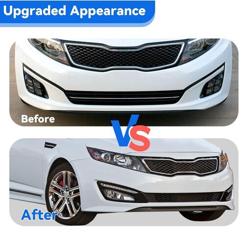 متوافق مع 2011 2012 2013 KIA Optima Accessories قطع غيار السيارات المصد الأمامي للشبكة السفلية استبدال مباشر لـ 865612T000 KI1036113 استبدال مجموعة استبدال الشبكة الأمامية للكفن in Kuwait