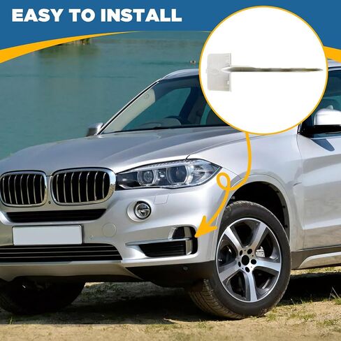 TOPUS for BMW X5 F15 Front Bumper Grille Trim Molding 2014 2015 2016 2017 2018 Lower Bumper Face Bar Grill Cover Pair Left Driver & Right Passenger 51117303113 51117303114 in Saudi Arabia