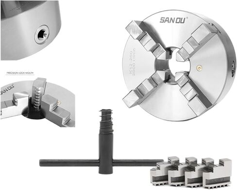 SANOU K12 4Jaw 125mm Chuck Self-centering manual chuck for engraving milling machine in Kuwait