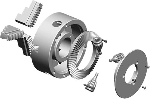SANOU K12 4Jaw 125mm Chuck Self-centering manual chuck for engraving milling machine in Kuwait