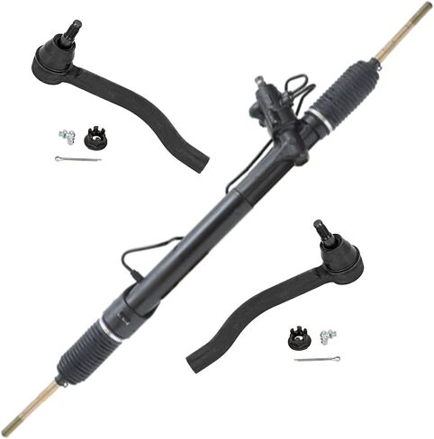 Detroit Axle - Front 3pc Rack and Pinion Kit for 15-21 Nissan Murano, Complete Power Steering Rack and Pinion Assembly Outer Tie Rods 2015 2016 2017 2018 2019 2020 2021 Replacement in Saudi Arabia