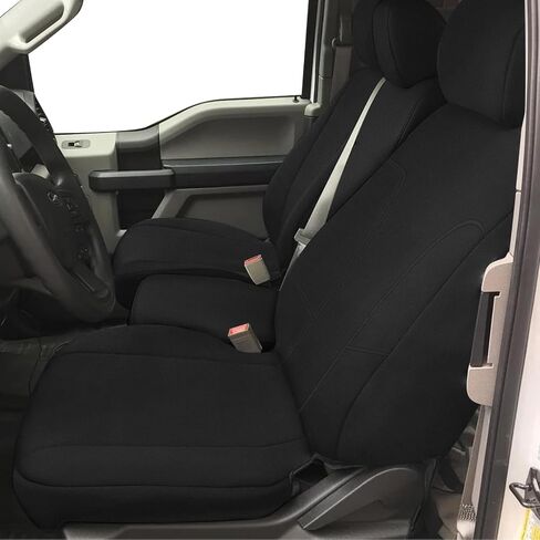 SAPUBK Custom-Fit Front Seat Covers Replace for 2011-2014 Ford F150-F550 40/20/40 Split Seat with Opening Center Console, Premium Neoprene with Composite Soft Foam Lining Breathable Seat Cover in Saudi Arabia