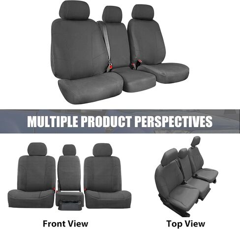 استبدال أغطية المقاعد الأمامية SAPUBK المخصصة لـ 2011-2014 Ford F150-F550 40/20/40 مع وحدة تحكم مركزية مفتوحة، نيوبرين ممتاز مع بطانة إسفنجية ناعمة مركبة وغطاء مقعد قابل للتنفس in Saudi Arabia