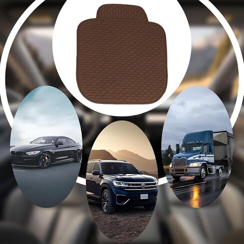 BELOMI Car Seat Bottom Cover Pad, 2PCS Linen Vehicle Front Seat Protector with Storage Pocket, Anti-Slip Automotive Seat Protection Cushion Mat, Universal Fit for Most Sedans SUV Pick-up (Black) in Saudi Arabia