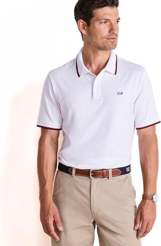 vineyard vines Men's Tipped Edgartown Pique Polo in Saudi Arabia