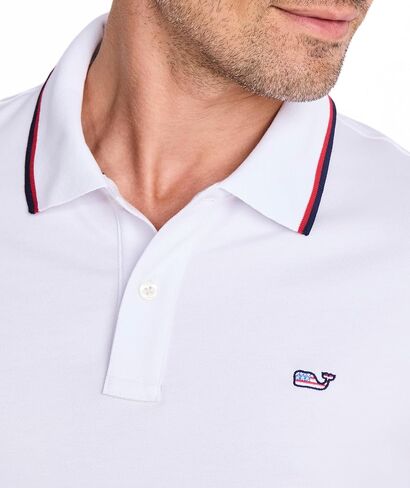 vineyard vines Men's Tipped Edgartown Pique Polo in Saudi Arabia