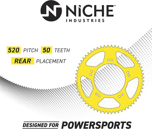 NICHE 520 Pitch 50 Tooth Rear Drive Sprocket for 1990-2019 Kawasaki KX250 KX250F KX450F KX125 KDX200 KLX450R KLX300R KDX220R in Saudi Arabia