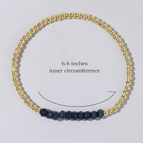 أساور من الأحجار الكريمة مطرزة بالذهب للنساء، بوهو مصنوعة يدويًا من الأحجار الطبيعية وقابلة للتمدد وقابلة للتكديس هدية مجوهرات للحفلات الراقصة. in Kuwait