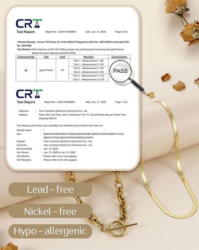 TEN MIRO 18k Chunky Gold Necklace for Women Sweatproof, Non Tarnish Chunky Cross Necklaces Thick Gold Layering Hammered Bold Necklace Stacks Toggle Necklaces for Women in Kuwait