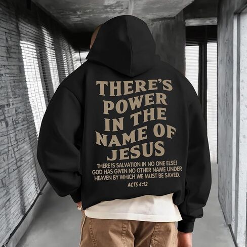 Christian Jesus Saves Hoodies for Men Inspirational Religious Faith Sweatshirts Vintage Bible Verse Graphic Pullovers in Saudi Arabia