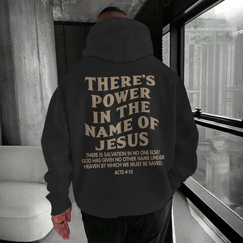 Christian Jesus Saves Hoodies for Men Inspirational Religious Faith Sweatshirts Vintage Bible Verse Graphic Pullovers in Saudi Arabia