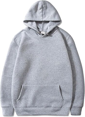 Oversized Hooded Sweatshirt Men Fleece Long Sleeve Hoodies Pullover Soft Drawstring Fall Athletic Hoodie with Pocket in Saudi Arabia