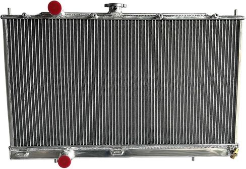 2 Rows Aluminum Radiator, Compatible For Mitsubishi Lancer Evolution EVO 4 5 6 MANUAL MT 1996-2001 in Saudi Arabia