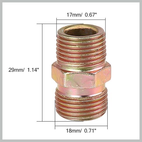 3 قطعة 3/8 "NPT إلى M18 x 1.5 مللي متر ذكر مستقيم خرطوم الهواء المناسب موصل محول استبدال قطع غيار السيارات in Saudi Arabia